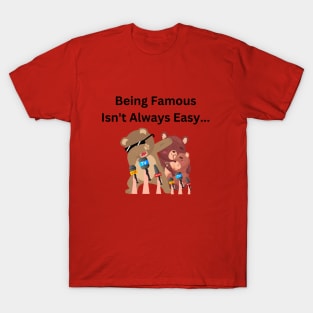 Being Famous Isn't Always Easy Tattooed Bear T-Shirt